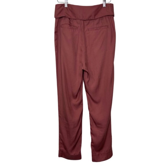 CARTONNIER BY ANTHROPOLOGIE | Dusty Rose Kingsley Belted Pants | Size 4 - Picture 5 of 11